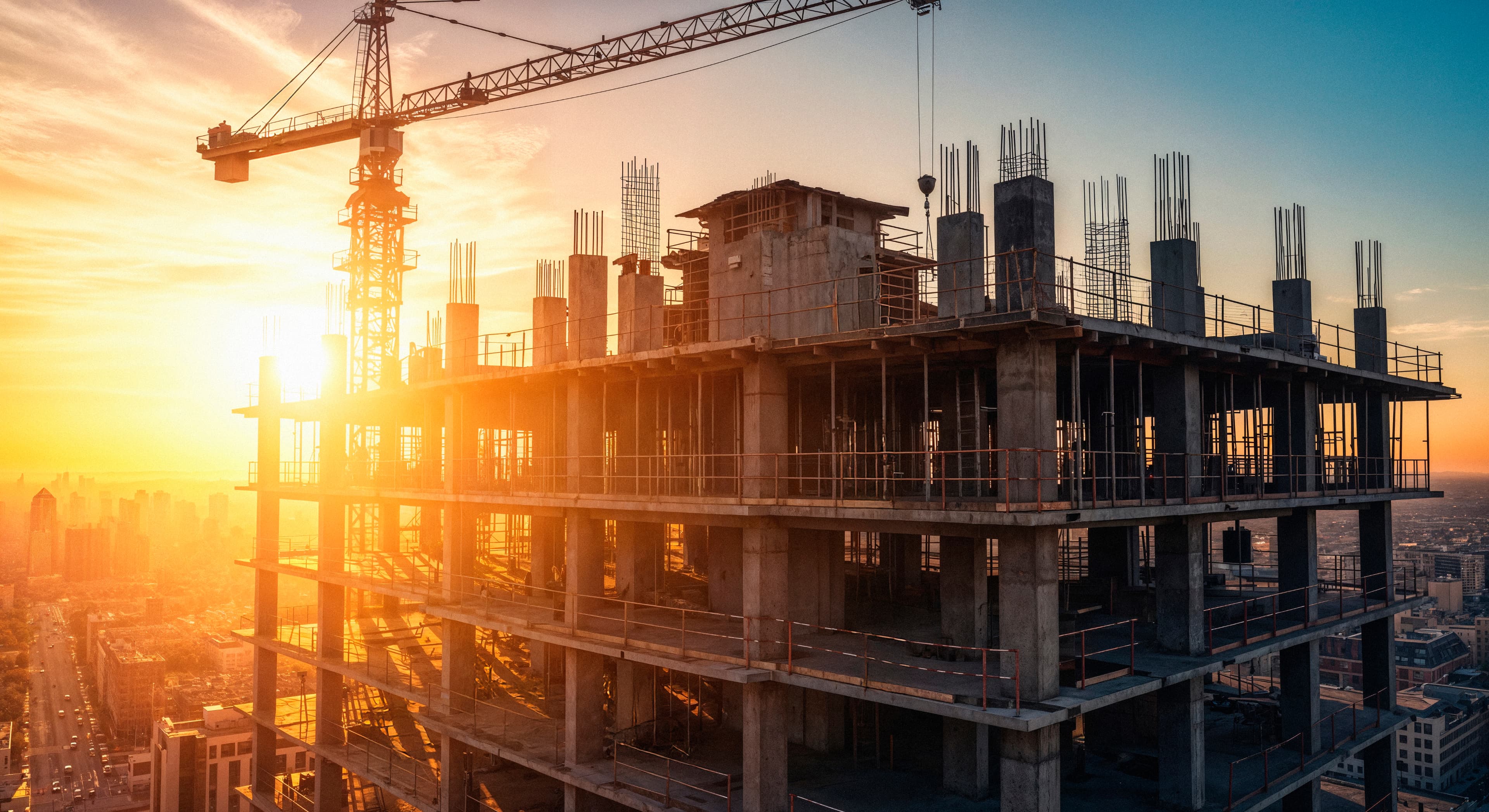 Construction site background
